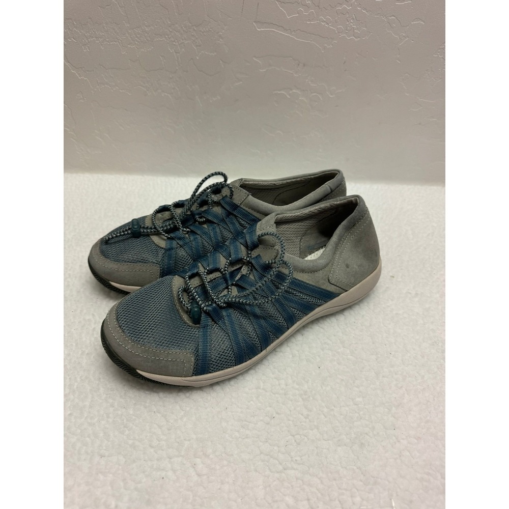 Dansko Women's Size 40 Blue Gray Mesh Slip On Comfort Sneakers